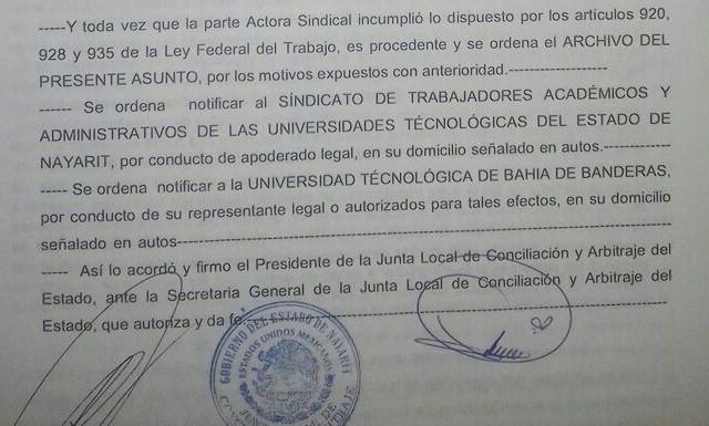 19Bahía (1) La huelga de la UTBB, es ilegal, dice rector