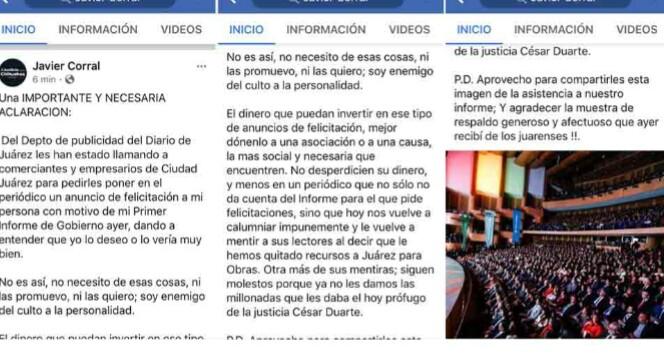 IMG_20180207_161426 Pide Corral no comprar anuncios de su informe a El Diario