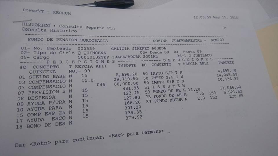 12y13Bahía (4) Revelan mega-salario de lideresa sindical en Nayarit