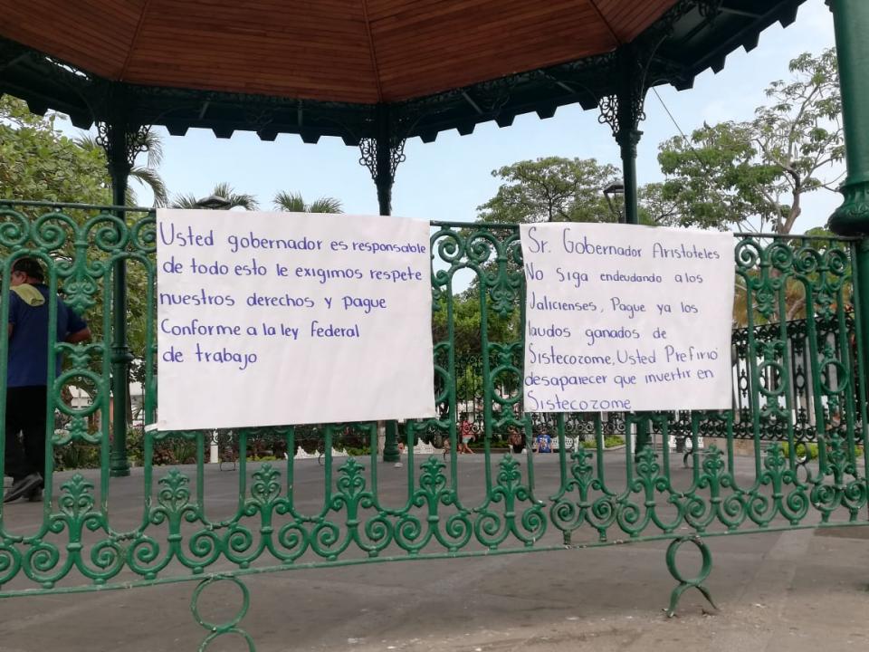 12y13Bahía (7) Exigen ex empleados de Sistecozome pago de laudos ganados al Gobierno