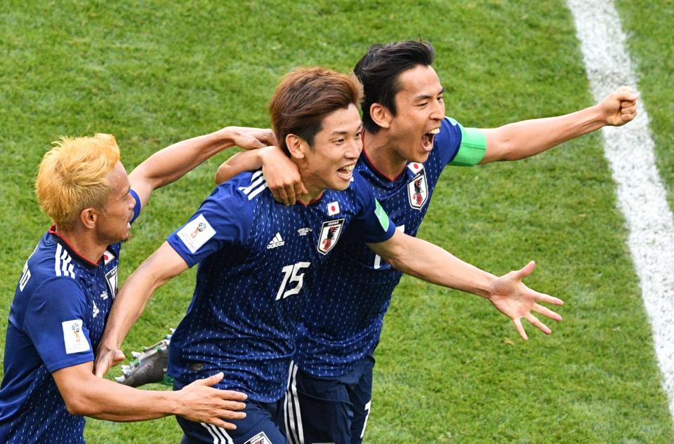 FBL-WC-2018-MATCH16-COL-JPN-FANS La sorpresa de la jornada: Japón derrota a Colombia