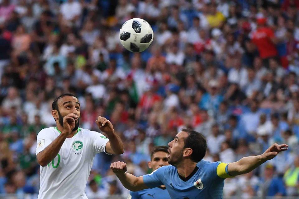 FBL-WC-2018-MATCH18-URU-KSA Error árabe pone a Uruguay en octavos de final de Rusia 2018