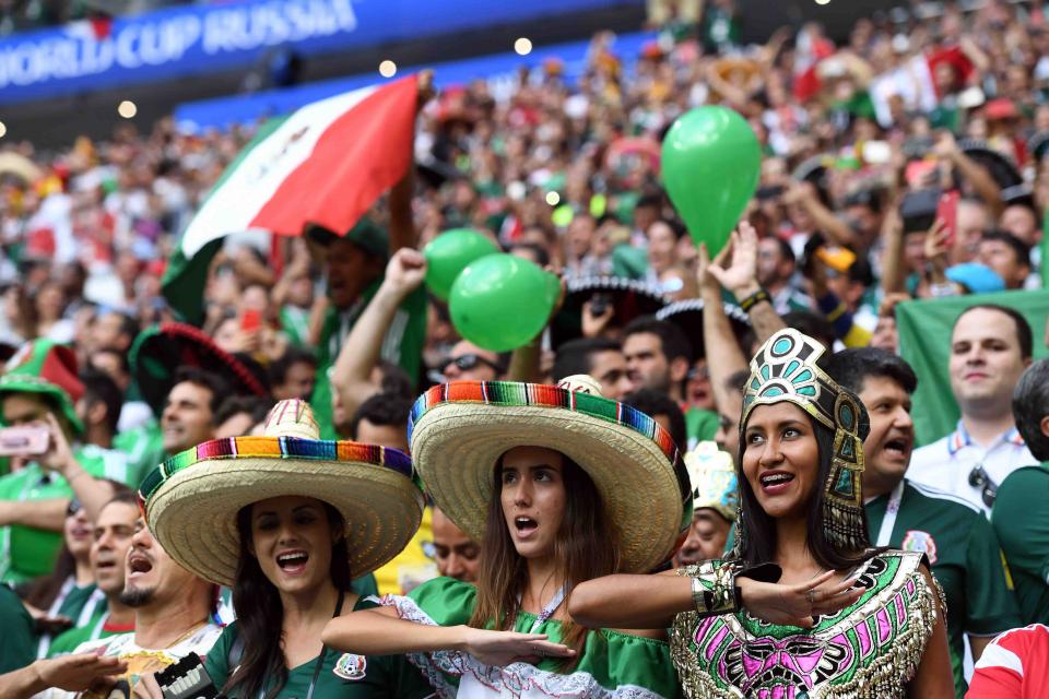 FBL-WC-2018-MATCH11-GER-MEX-FANS Más de 15.9 millones de personas vieron el encuentro México-Alemania