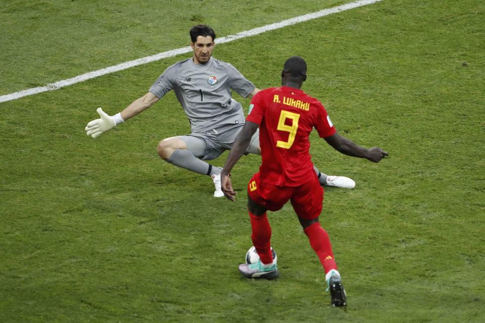 FBL-WC-2018-MATCH13-BEL-PAN Ofensiva de Bélgica amarga debut de selección de Panamá en Rusia