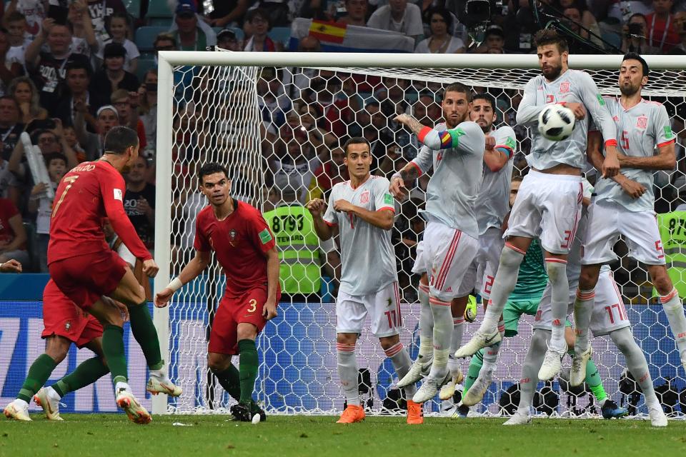 FBL-WC-2018-MATCH3-POR-ESP Fernando Hierro se va satisfecho con empate
