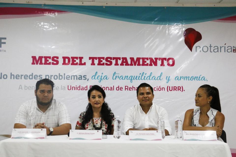 COMUNICADO 2858-DIF-Mes del Testamento-apoyo URR (1) Apoyará Notaria No. 5 a la Unidad Regional de Rehabilitación