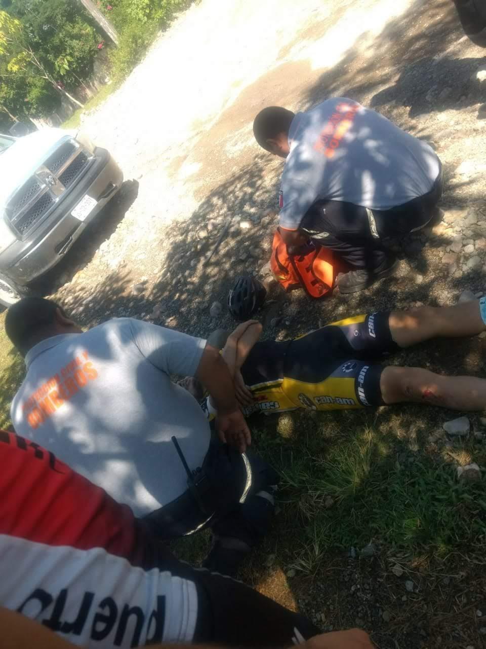 lupillo4 (3) Ciclista lesionado al derrapar