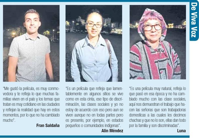 voxpopuli Proyectan película “Roma”; casi nada ha cambiado: sondeo
