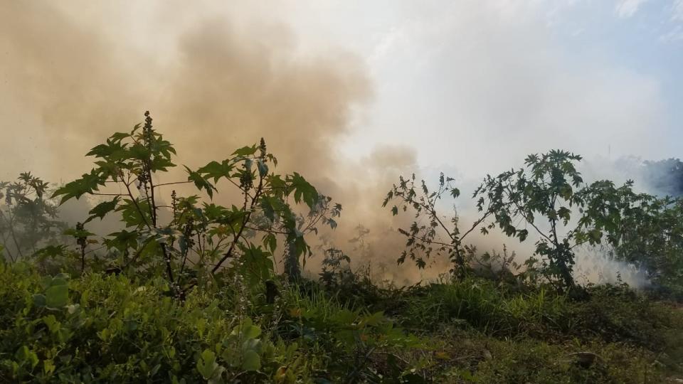 30Sucesos (1) Requirieron 13 mil litros de agua para sofocar incendio en una hectárea