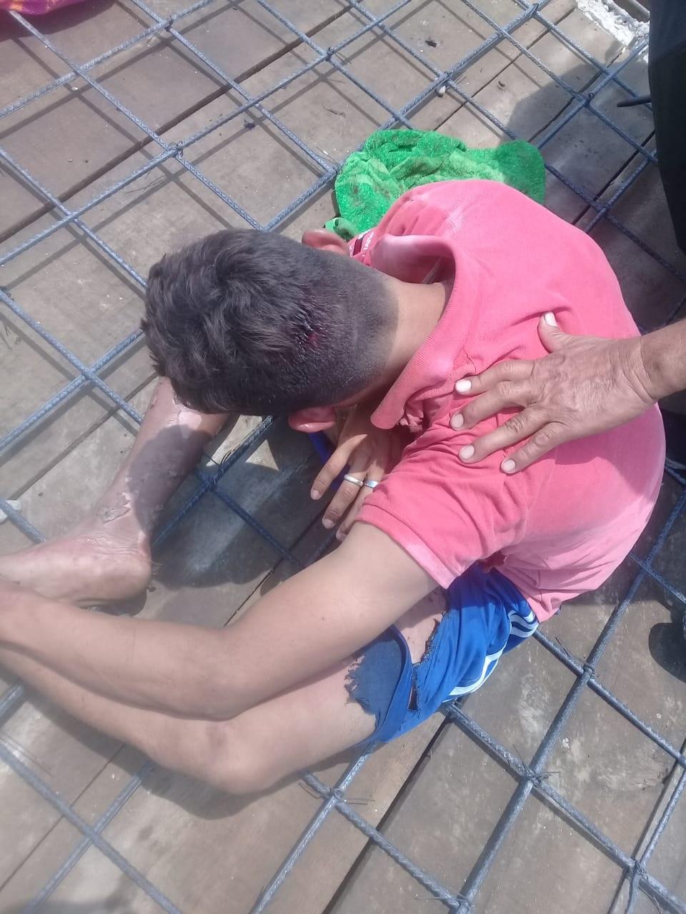30y31Sucesos (10) Menor que laboraba en un colado se electrocutó