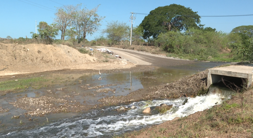 14y15Bahía (3) Reportan fluidos de aguas negras de la planta de tratamiento a arroyo