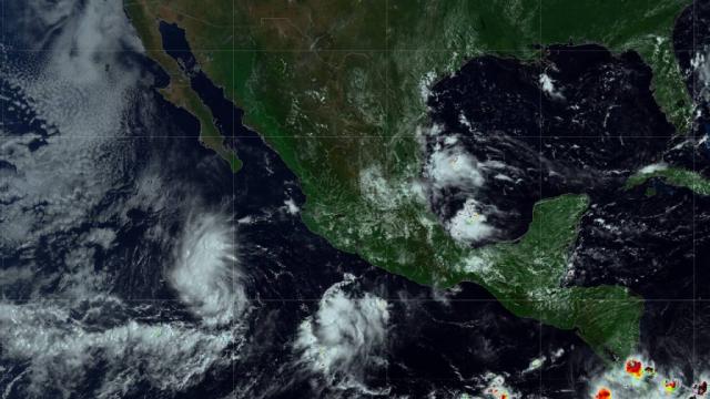 3ciclones Reporta el SMN tres zonas de baja presión en el Pacífico con alto potencial de convertirse en ciclones tropicales
