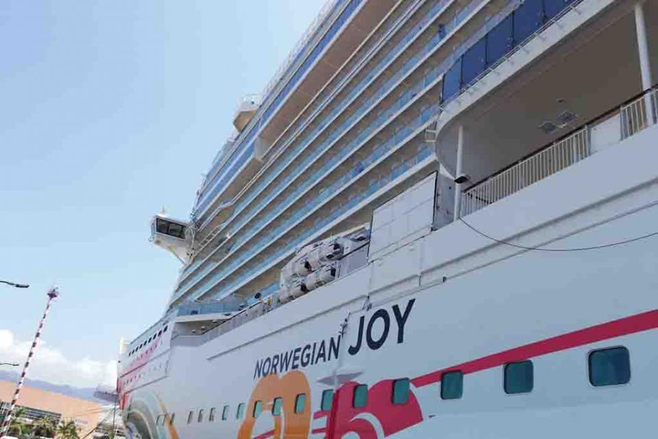 a Recibe PV al Norwegian Joy con tres mil 340 pasajeros