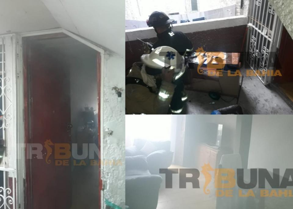 incendiolaaurora Se incendia departamento en tercer piso en La Aurora