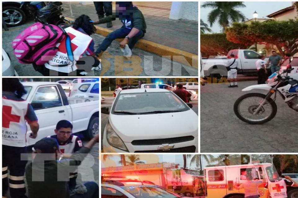 accidente-1024x680 Motoclista lesionado al chocar con vehículo