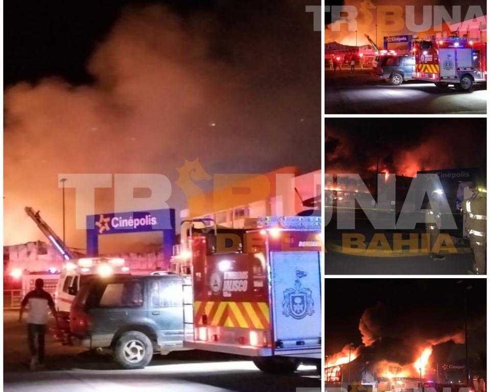 Voraz incendio San vicente Voraz incendio en plaza comercial en San Vicente