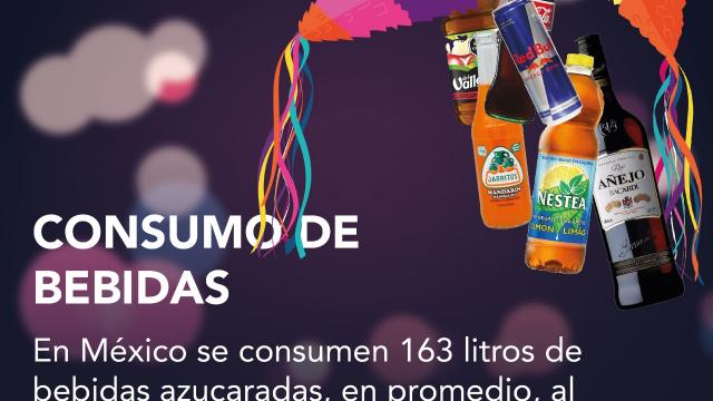 Incrementa consumo de bebidas alcohólicas, azucaradas y refrescos en temporada navideña Consumo de bebidas