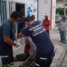 Herido al caerle un cristal Herido al caerle un cristal