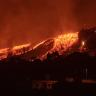 Lava del volcán desciende hacia el mar Erupción de volcán en canarias