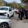 Se desmaya elemento de la Guardia Nacional y choca con dos autos Accidente en colonia San Esteban