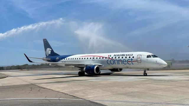Llega primer vuelo del AIFA a Vallarta con 47 pasajeros Vuelo aeroméxico