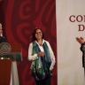 AMLO nombra como nueva titular de la SEP a Leticia Ramírez AMLO presentando a Leticia Leticia Ramírez en el Palacio Nacional