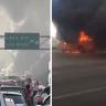 La violencia se apodera de BC, se registran bloqueos y quema de vehículos Incendio y bloqueos en Baja California
