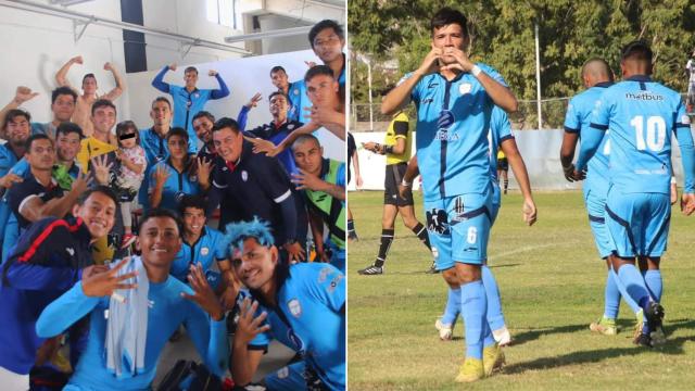 Jugadores de Tritones Vallarta MFC festejando la victoria