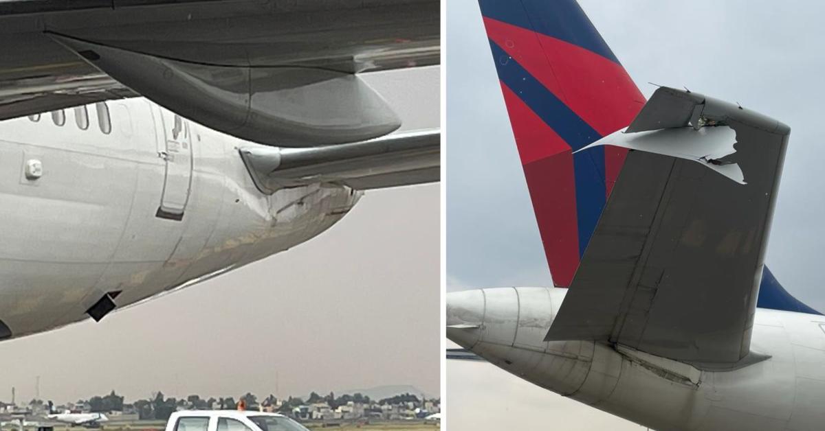 Chocan dos aviones en el AICM, no hay heridos